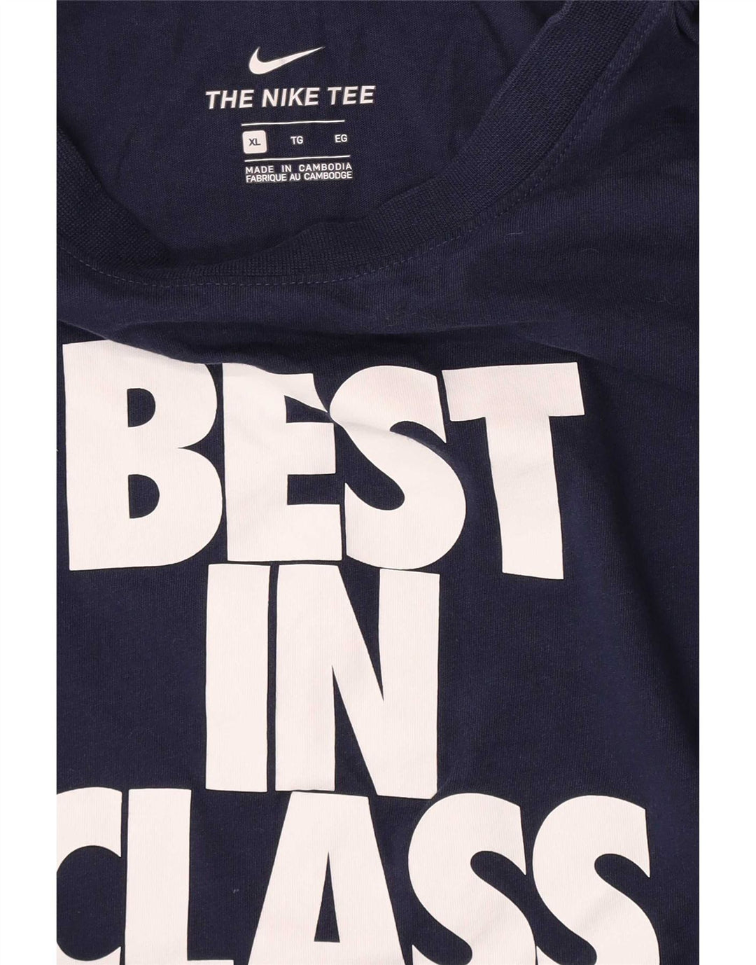 Nike grafisk T-shirt top til mænd XL marineblå