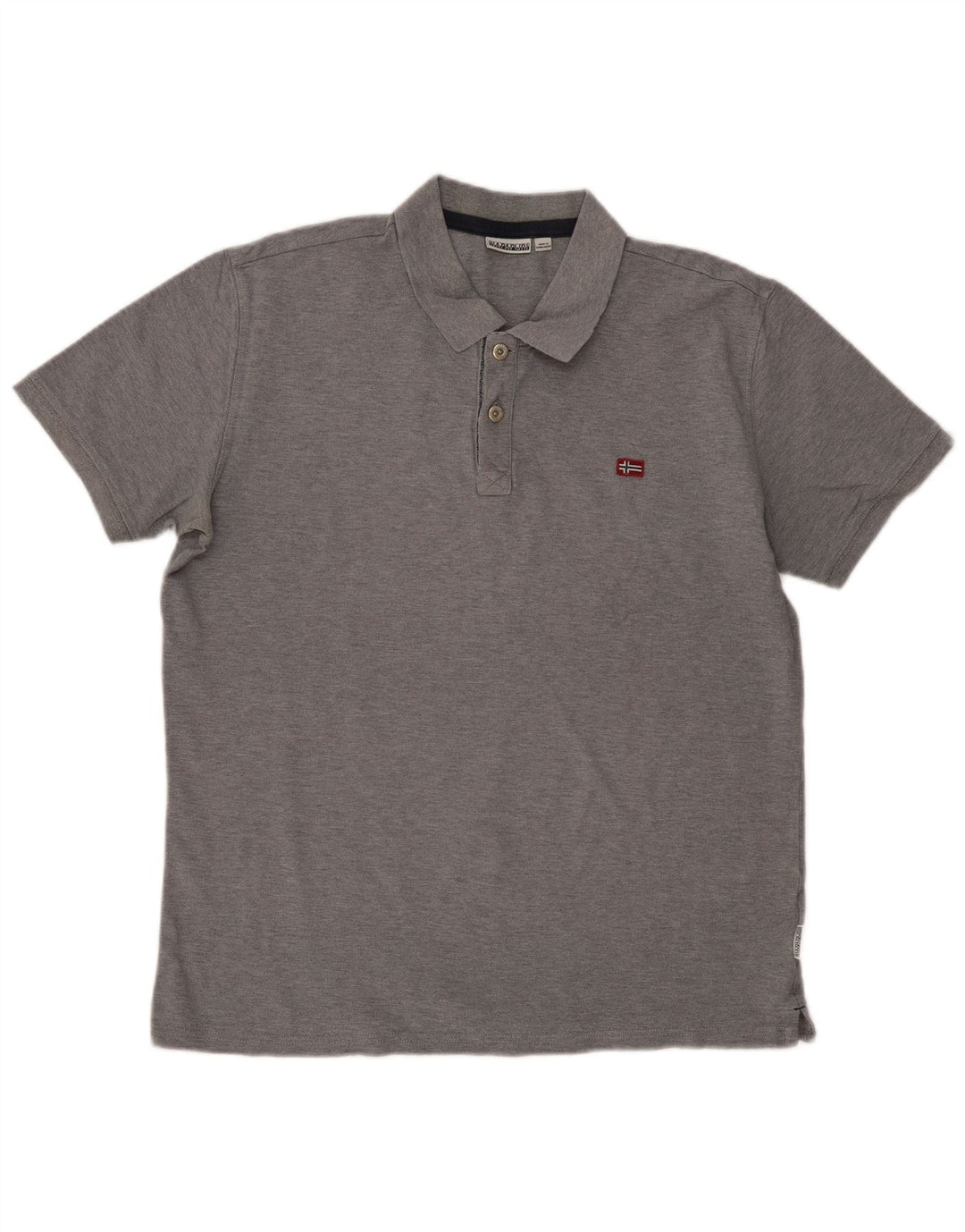Napapijri herre poloshirt 2XL grå bomuld