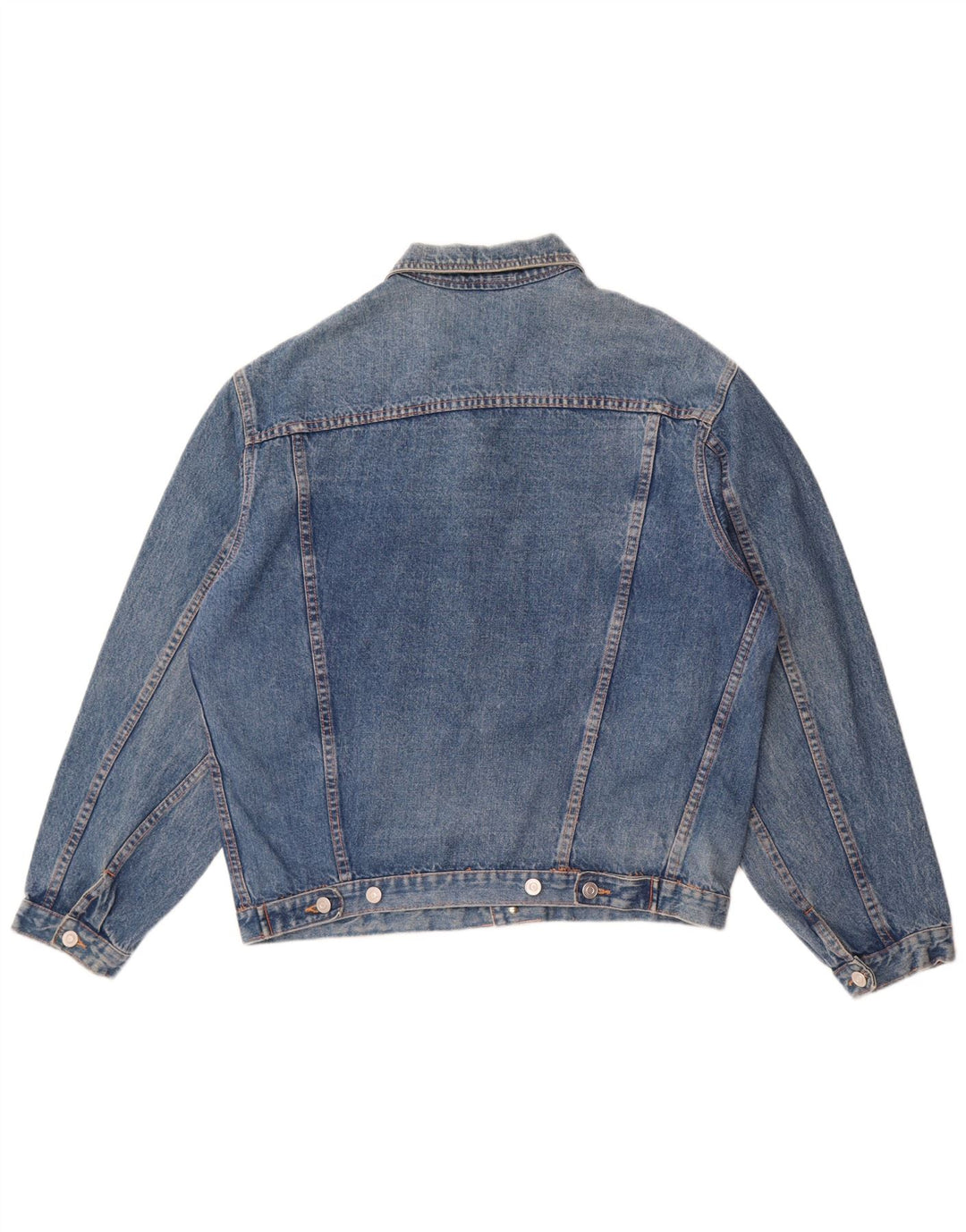 Vintage Herre denimjakke UK 38 Medium Blue Cotton
