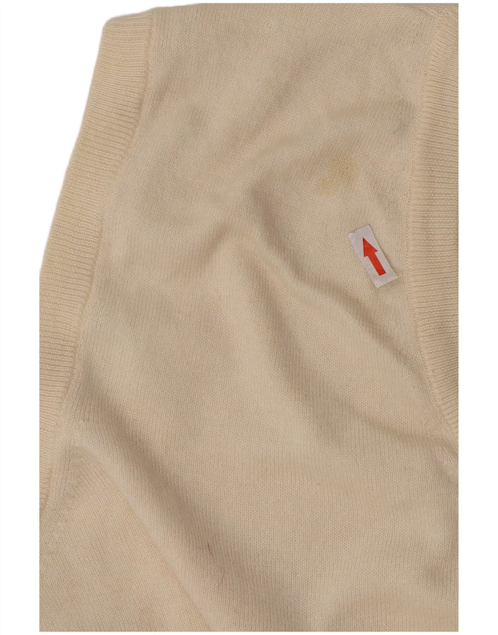 Paolo Ottaviani Herrevest Tank Top Medium Beige Merino Uld