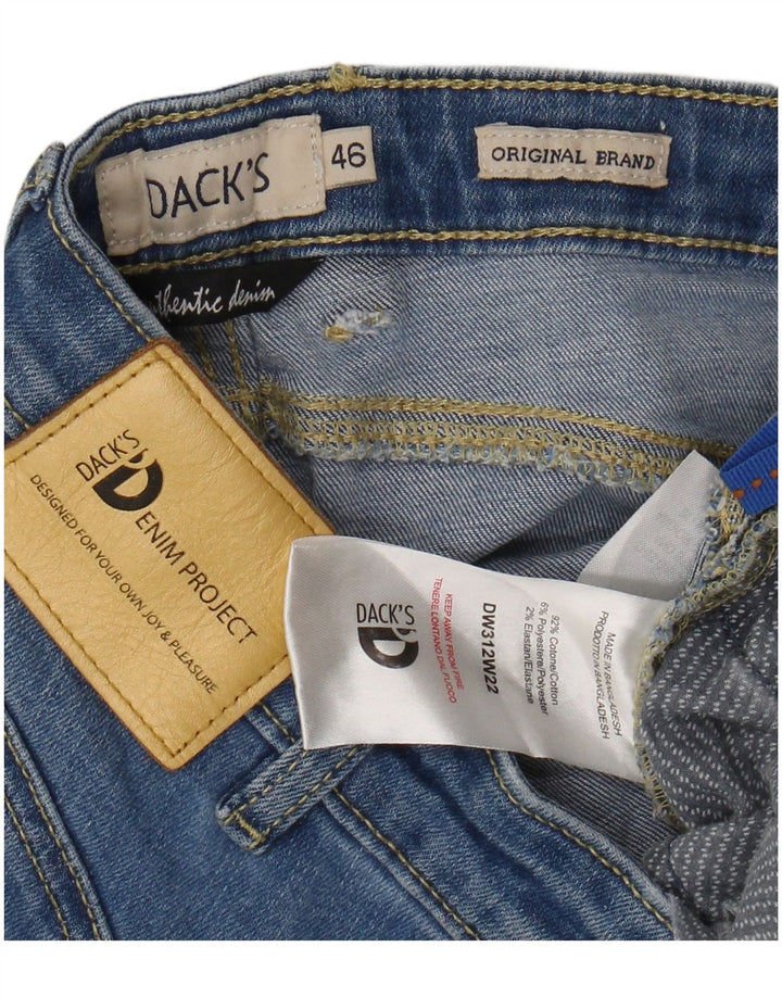 Dacks Herre Cropped Slim Jeans EU 46 Small W30 L26 Blue Cotton