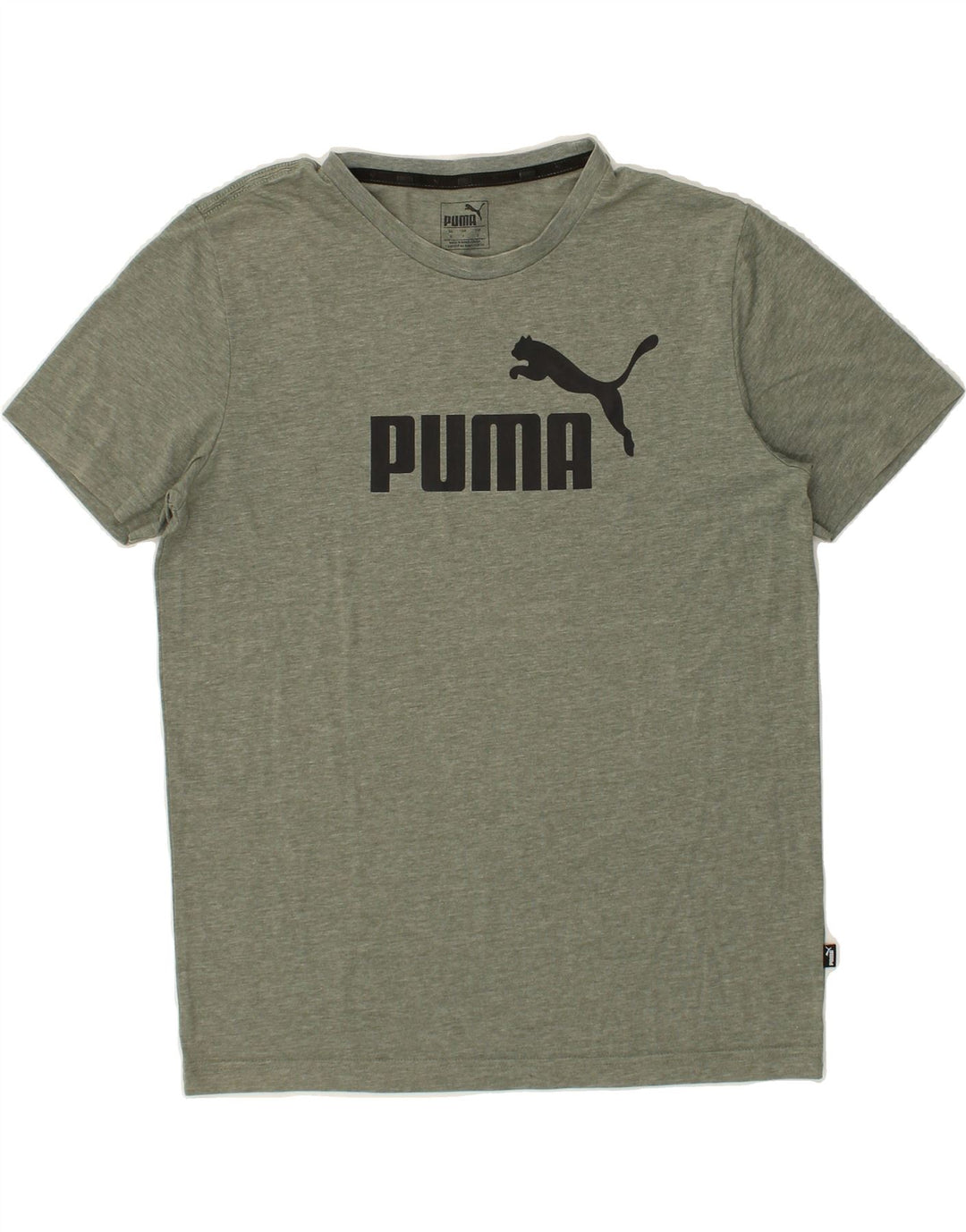 PUMA Mens Graphic T-Shirt Top Small Green | Vintage Puma | Thrift | Second-Hand Puma | Used Clothing | Messina Hembry 