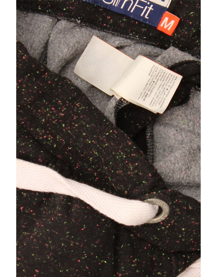 Superdry Womens Orange Label Træningsdragt Bukser Joggers UK 12 Medium Black