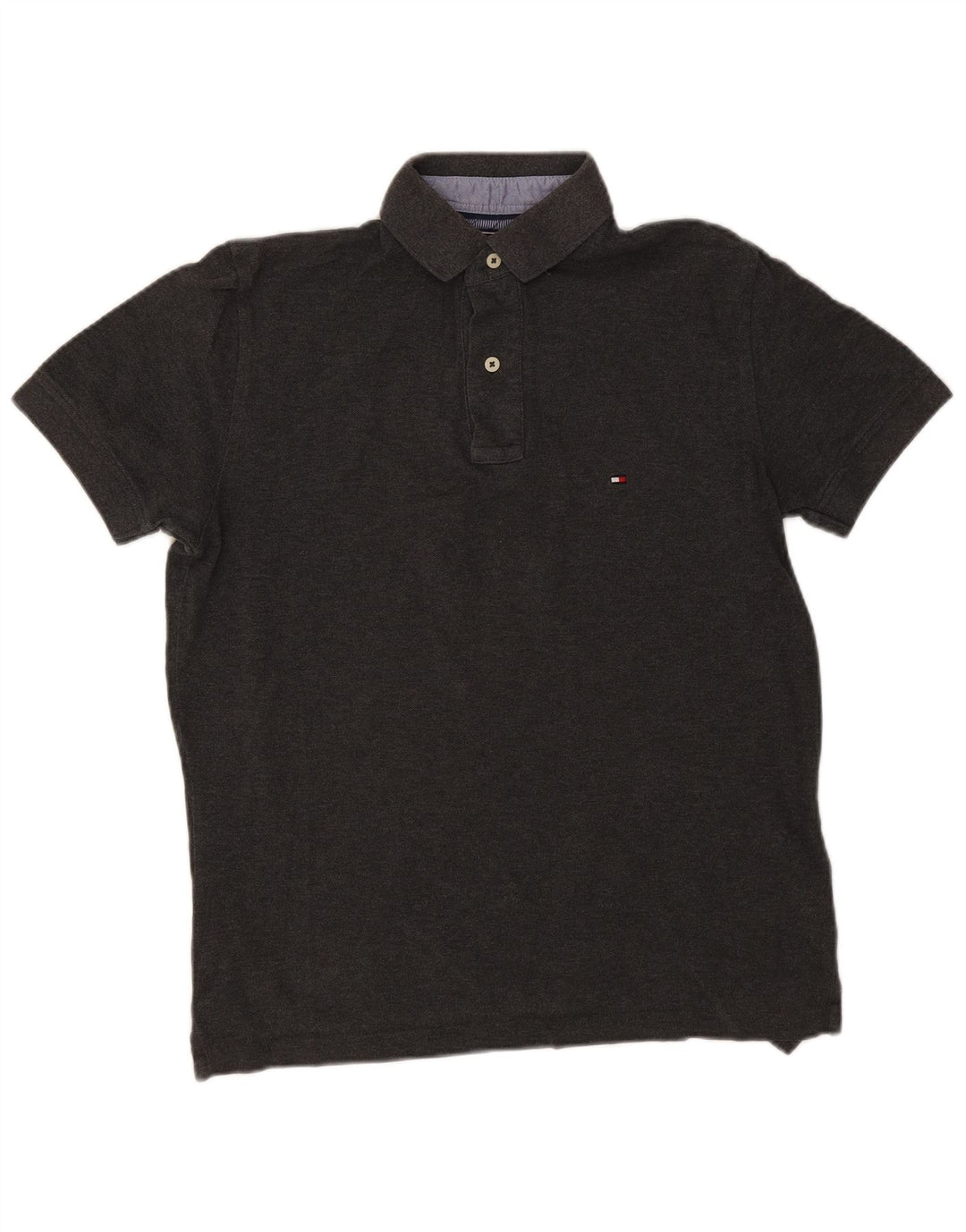 Tommy Hilfiger Herre Polo Shirt Lille Grå Bomuld