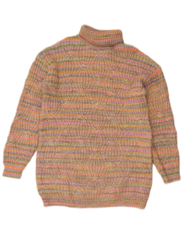 Zara Pige Rullehals Sweater 13-14 År Flerfarvet Stribet