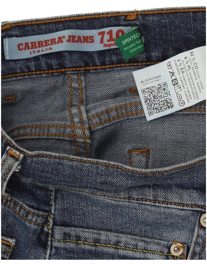 Carrera Mens 710 Regular Fit Slim Jeans W32 L33 Blå Bomuld
