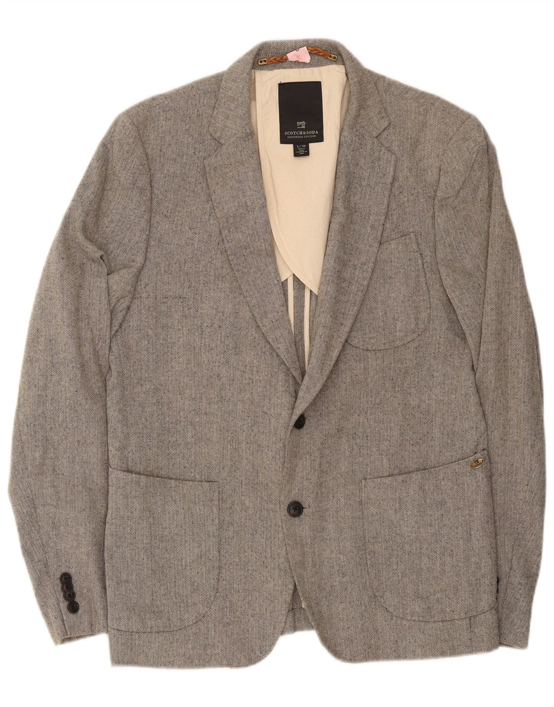Scotch & Soda Herre 2 Button Blazer Jacket IT 50 Large Grå