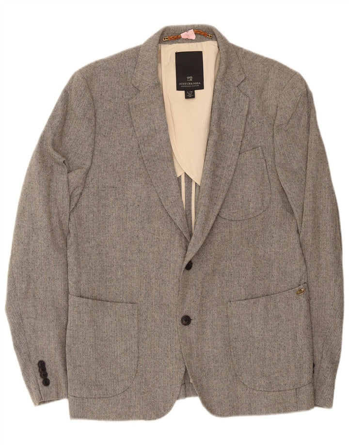 Scotch & Soda Herre 2 Button Blazer Jacket IT 50 Large Grå