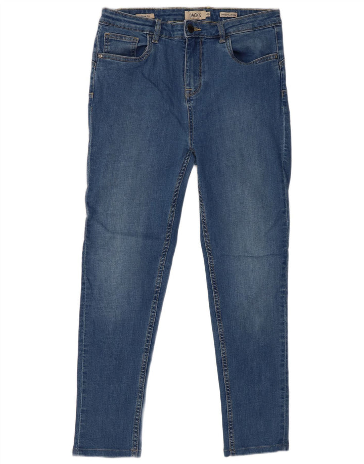 Dacks Herre Cropped Slim Jeans EU 46 Small W30 L26 Blue Cotton