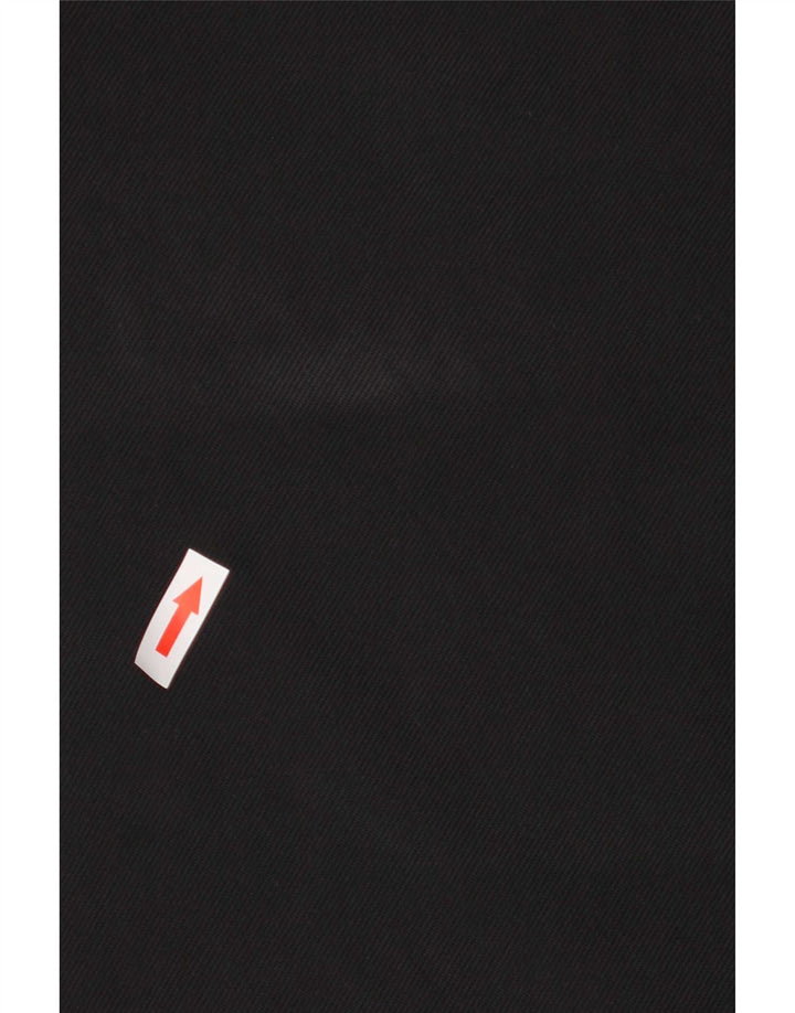 Zara Dame T-Shirt Kjole UK 12 Medium Sort Polyester