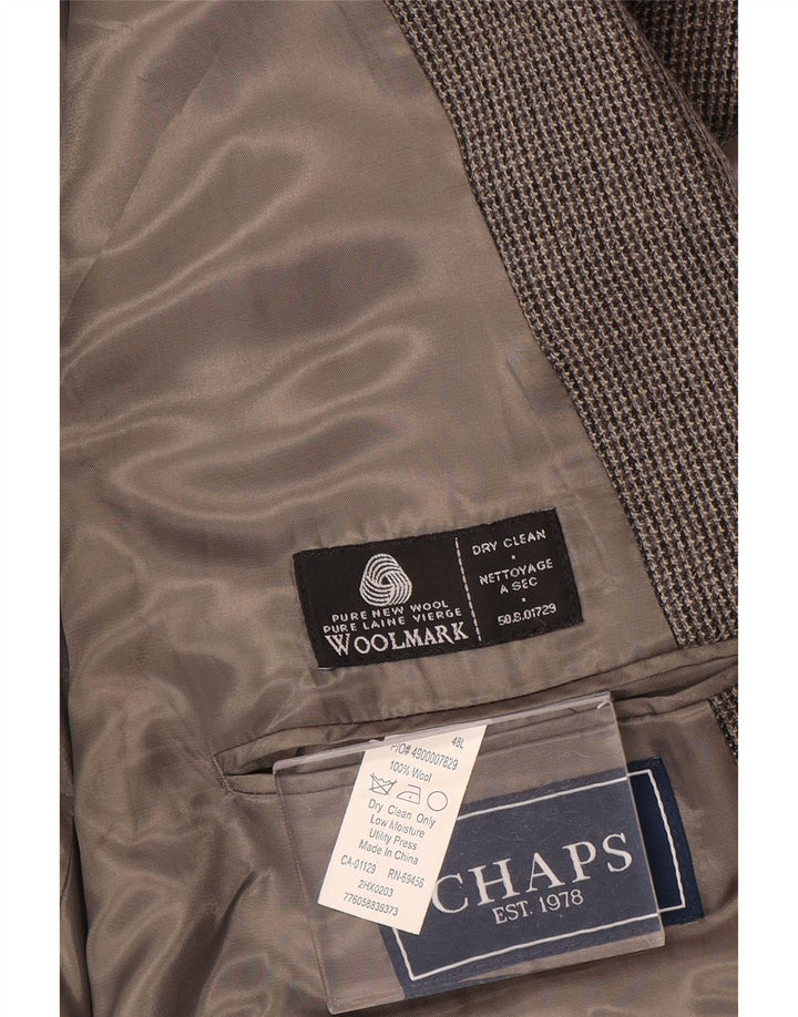 Chaps Herre 2-knaps blazerjakke UK 48 3XL Grå Uld
