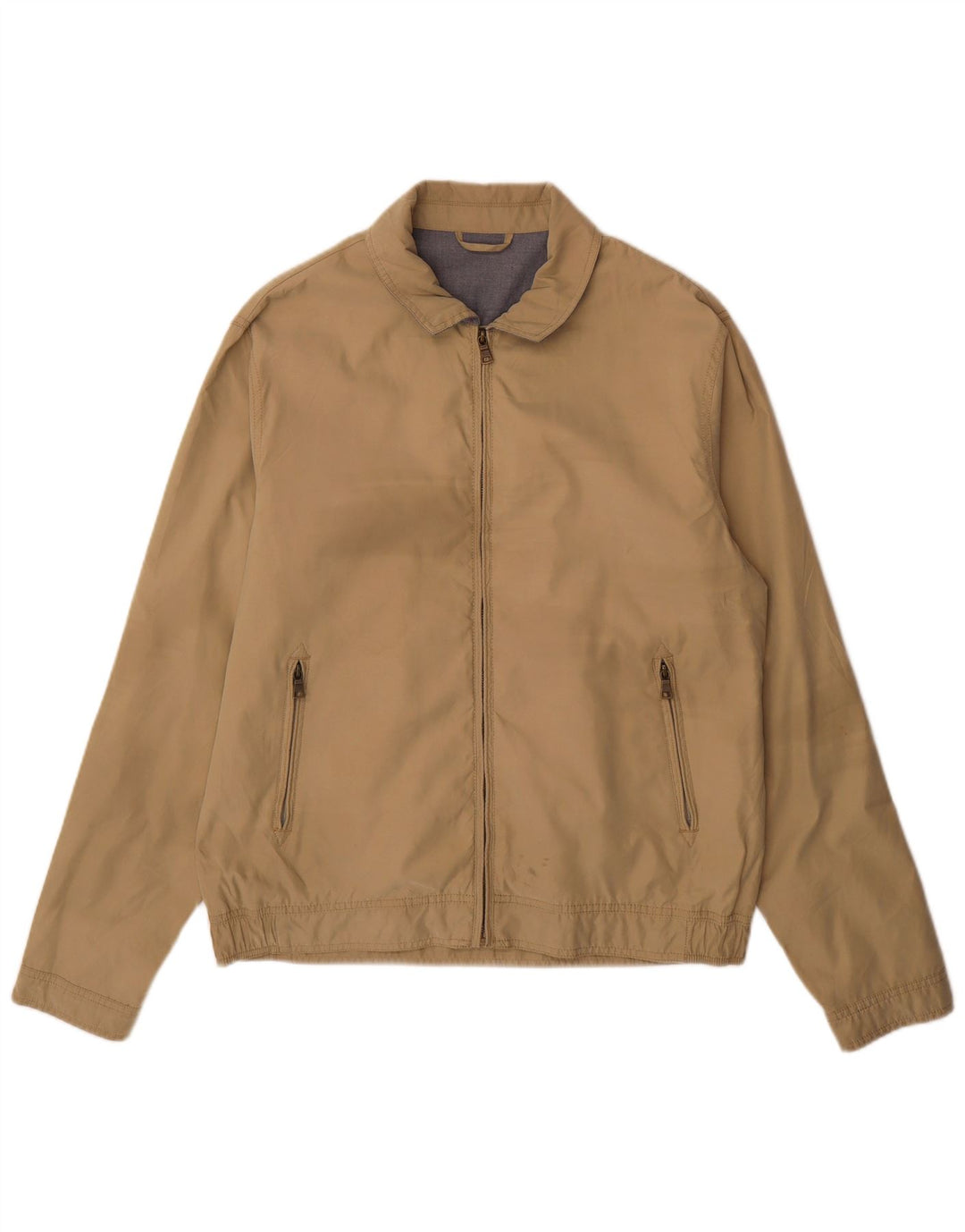 Marks & Spencer Bomber Jacket UK 38 Medium Beige Polyamid