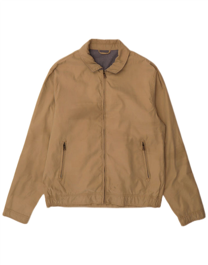Marks & Spencer Bomber Jacket UK 38 Medium Beige Polyamid