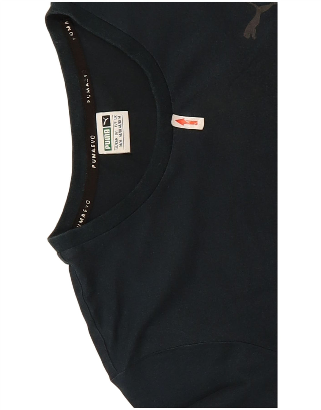 Puma Herre grafisk T-shirt Top Medium Marineblå Colourblock Bomuld