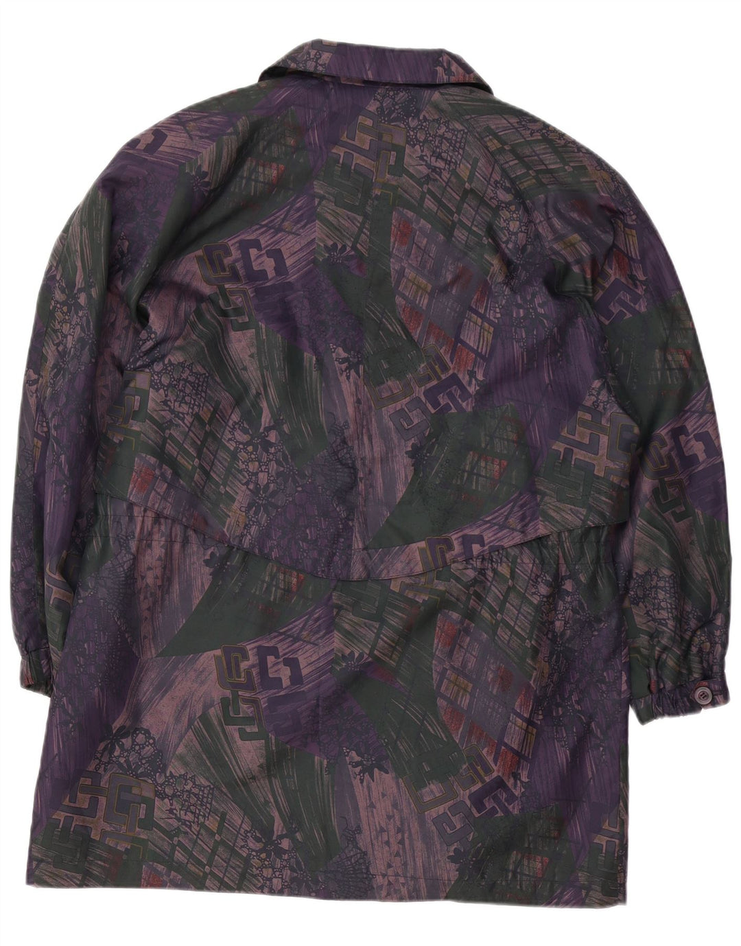 Vintage vindjakke til kvinder EU 38 Medium Flerfarvet Geometrisk