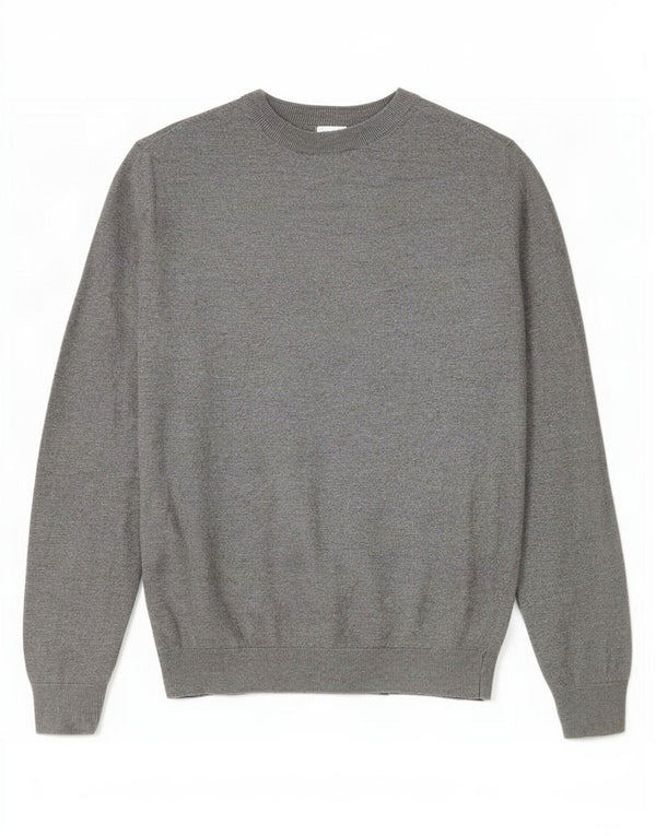 Zara Dame sweater med rund hals DK 14 Medium Grå Viscose