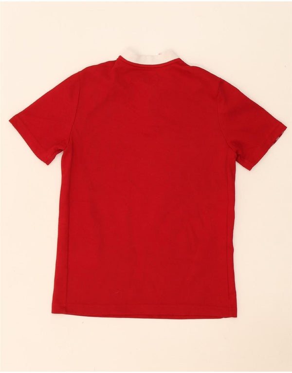Adidas Boys Aeroready T-Shirt Top 11-12 år Rød Colourblock Bomuld