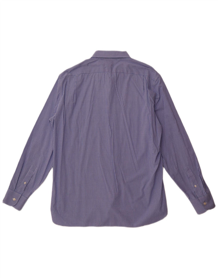 J. Crew Stretch-skjorte til mænd Str. 17 17/12 XL Blå Gingham