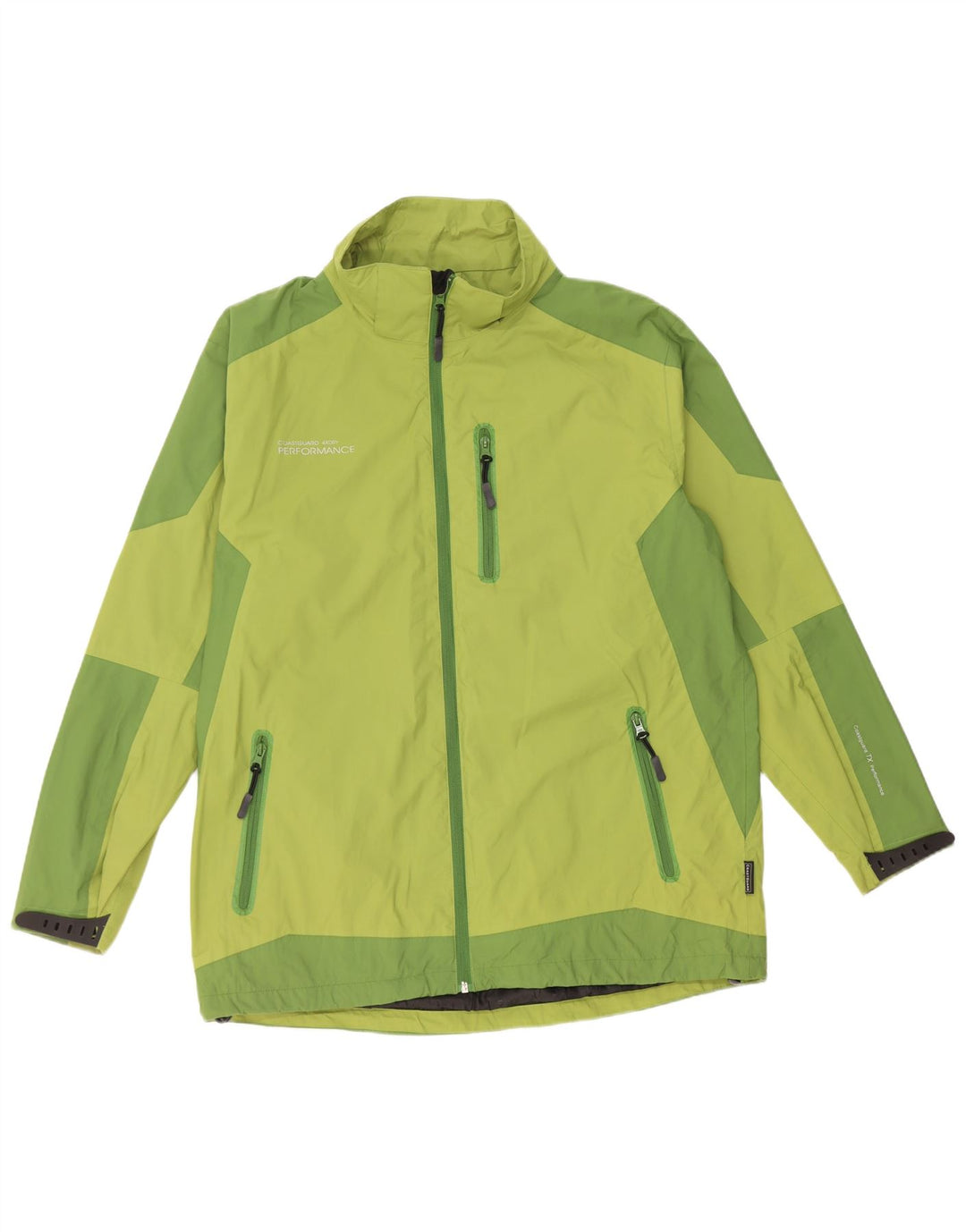Coast Guard Regnjakke til mænd UK 40 Large Green Colourblock Nylon