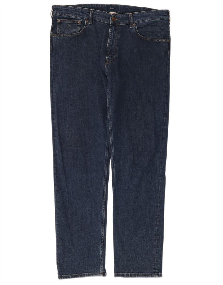 GANT Straight Jeans til mænd W36 L32 Marineblå bomuld