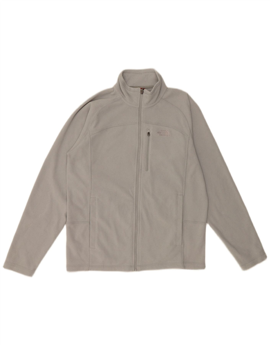 THE NORTH FACE Mens Tracksuit Top Jacket Medium Grey Polyester