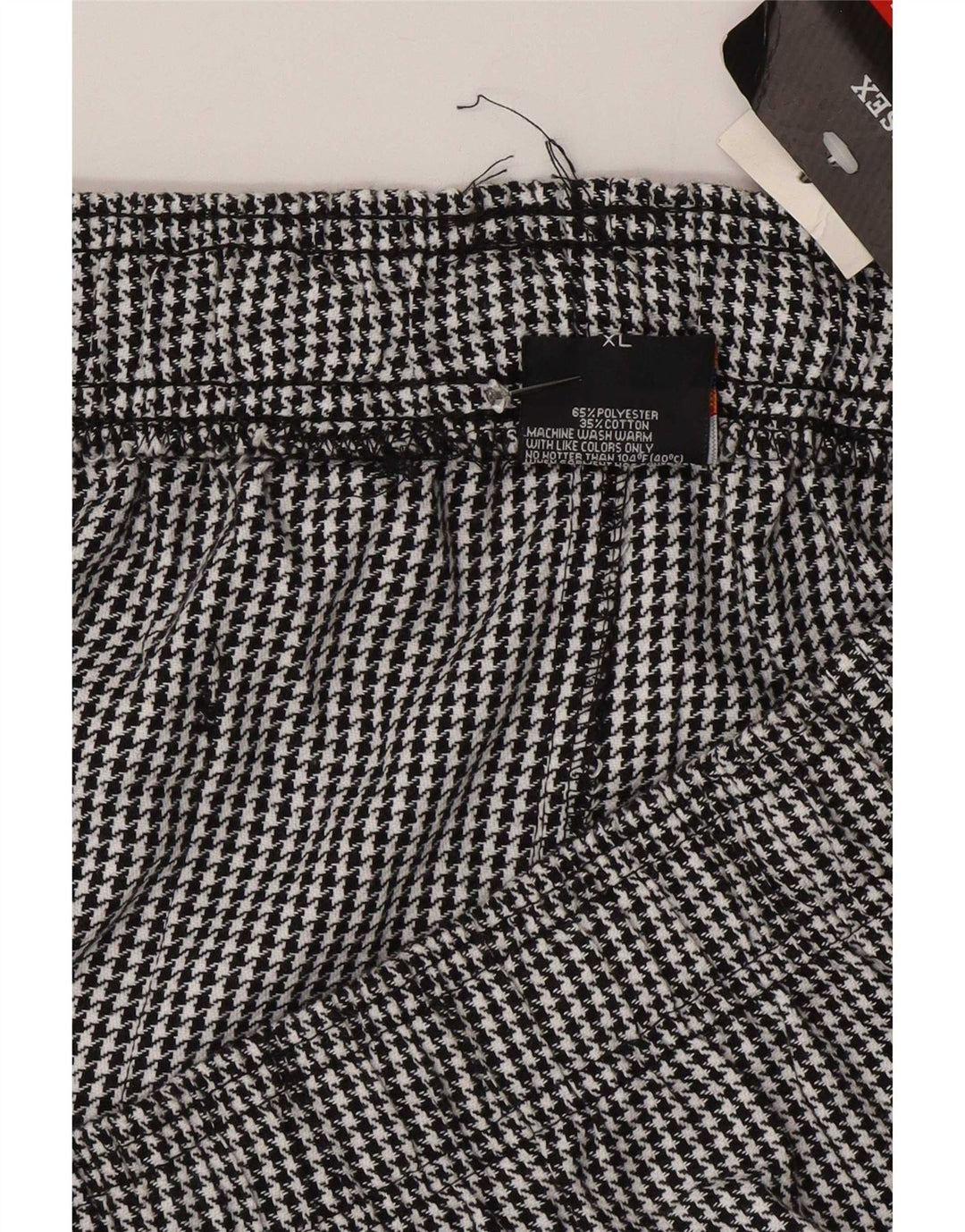 Dickies Herre Cargo Bukser XL W38 L32 Sort Houndstooth Polyester
