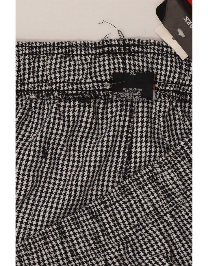 Dickies Herre Cargo Bukser XL W38 L32 Sort Houndstooth Polyester