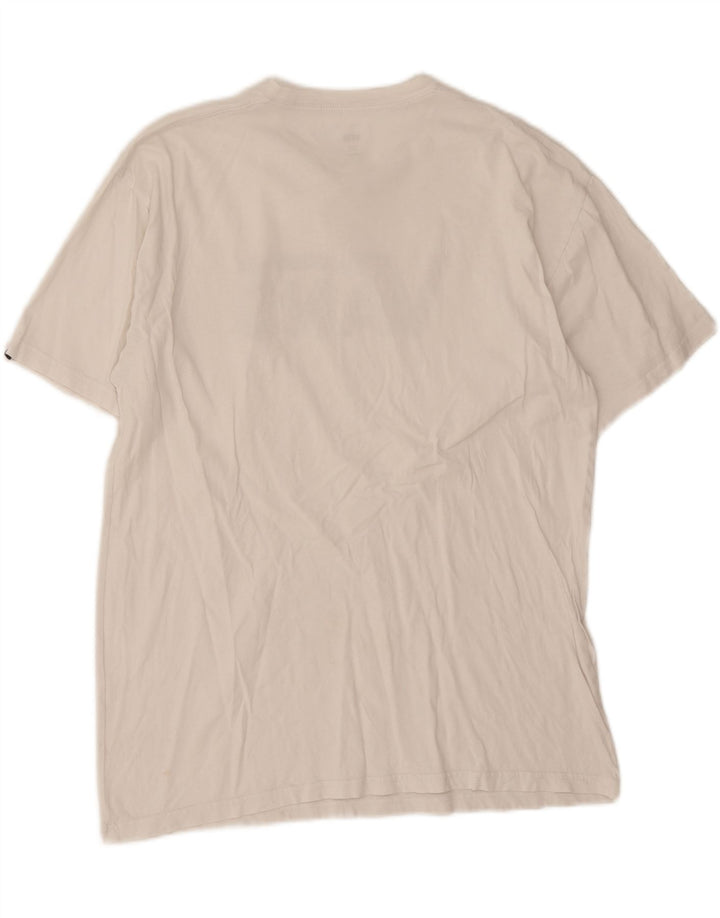 Vans Herre Classic Fit Grafisk T-Shirt Top Stor Hvid Bomuld