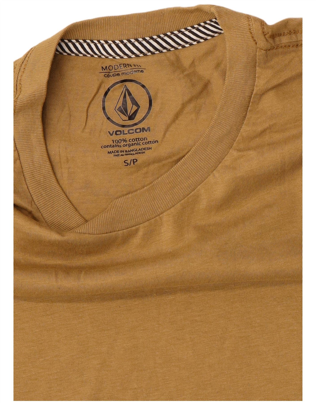 Volcom Herre Modern Fit T-Shirt Top Lille Beige Bomuld