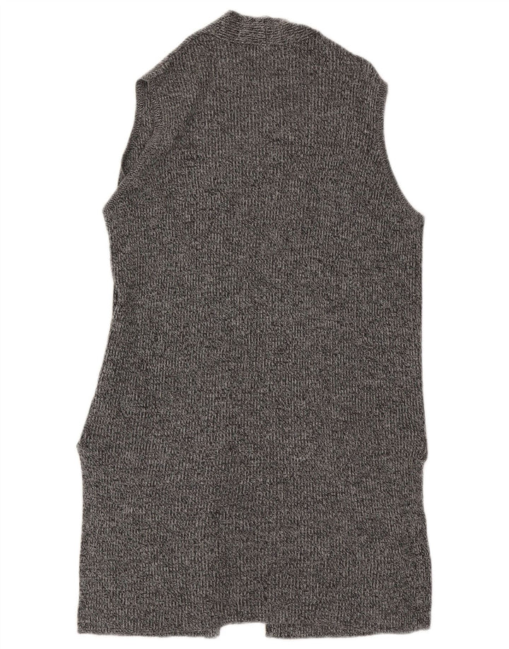 Marks & Spencer ærmeløs cardigantrøje til kvinder UK 14 mellemgrå