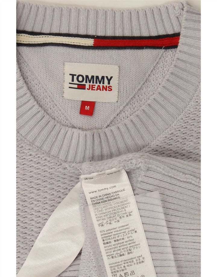 Tommy Hilfiger Herre Crew Neck Jumper Sweater Medium Grå Polyester