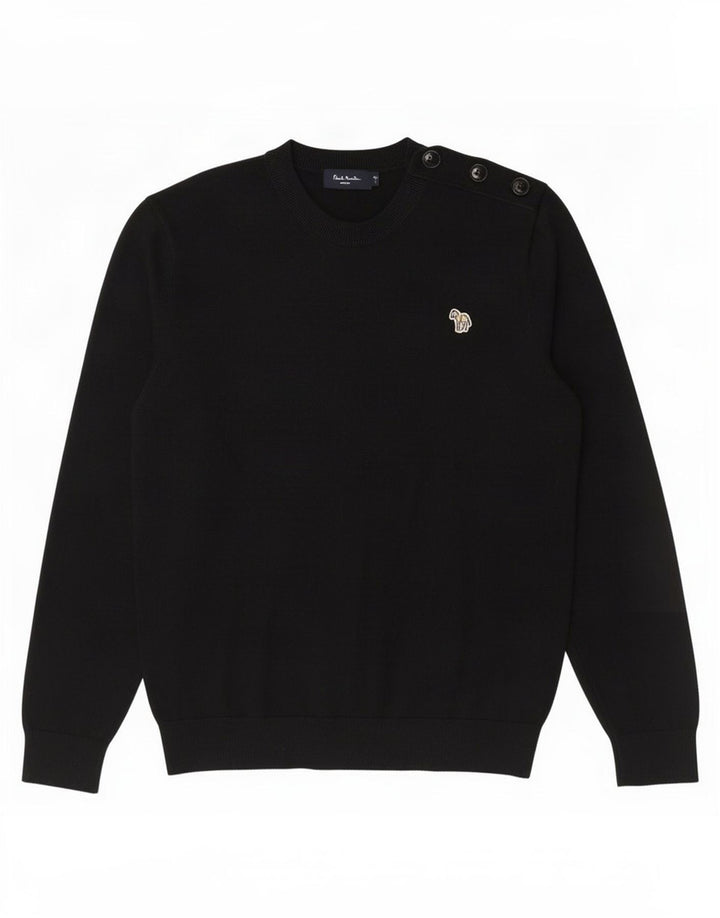 Paul Smith Herre rund hals sweater stor sort bomuld