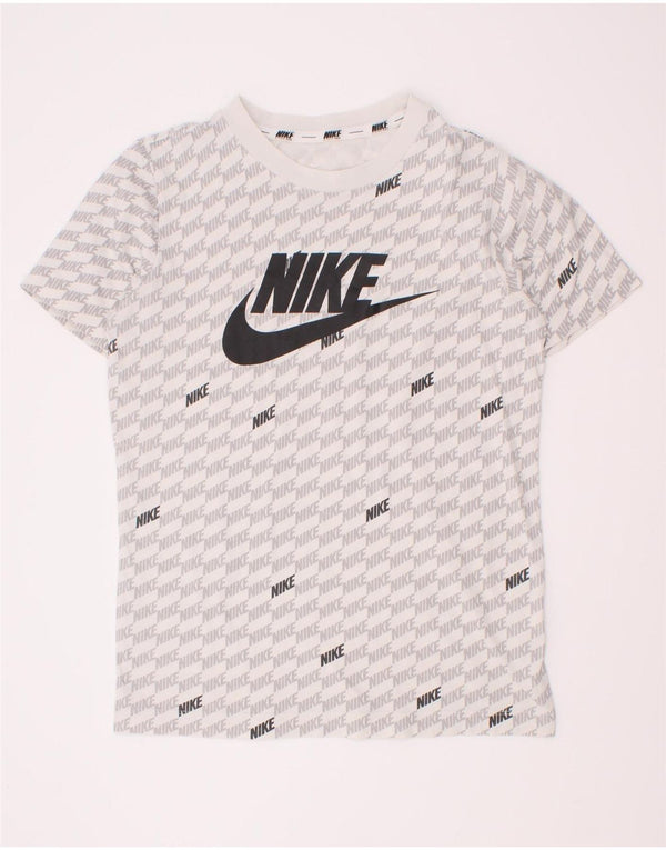 Nike Boys Grafisk T-Shirt Top 10-11 år Medium Hvid