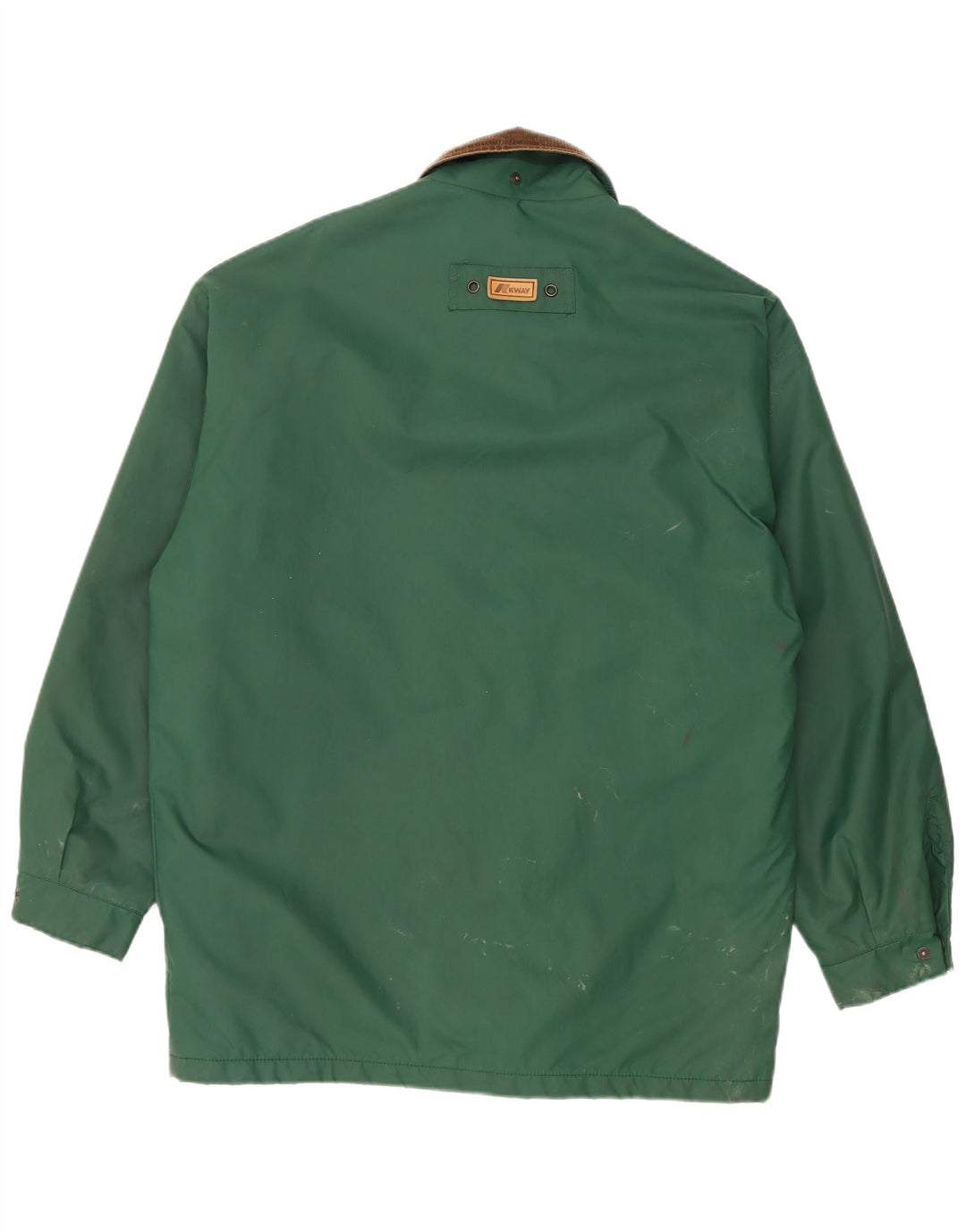 K-Way Herre Loose Fit regnjakke UK 36 Lille grøn polyamid