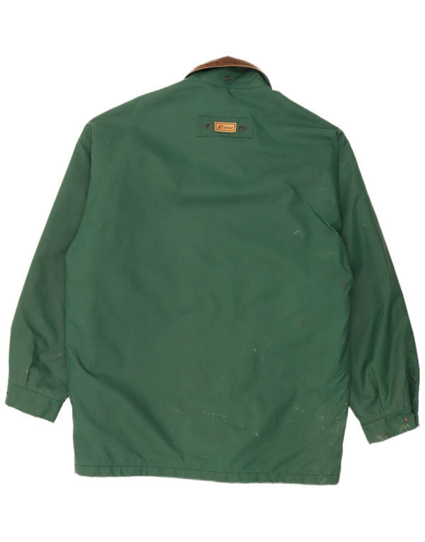 K-Way Mens Loose Fit Rain Jacket UK 36 Small Green Polyamide