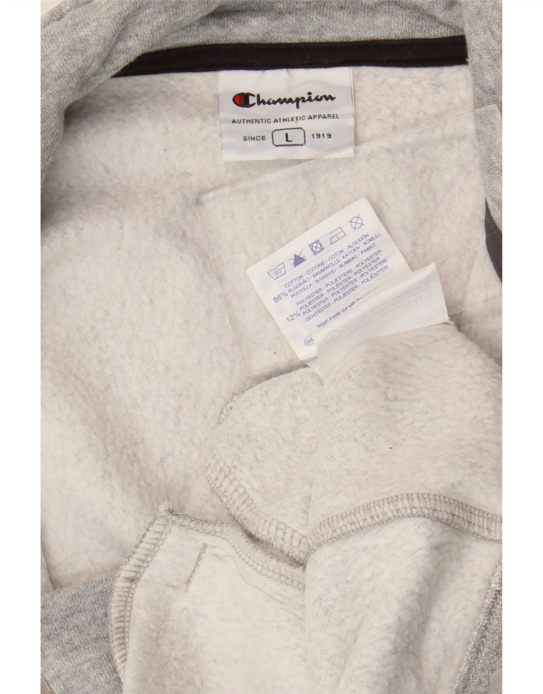Champion Womens træningsdragt Topjakke UK 16 Large Grå Colourblock Bomuld
