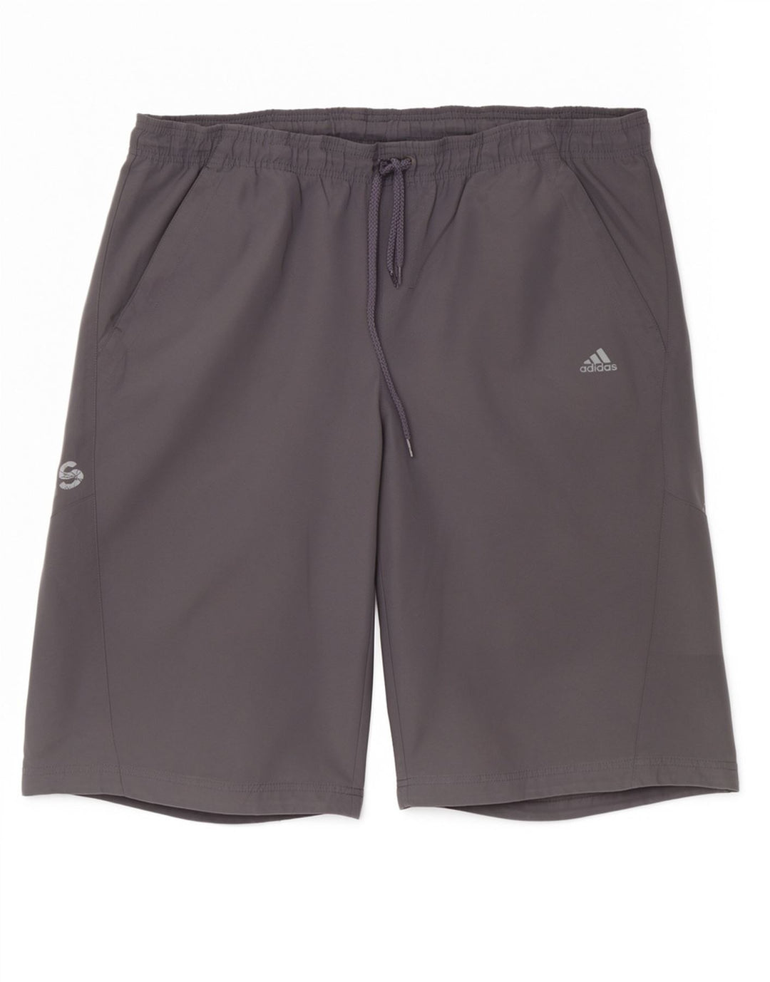 Adidas Herre grafiske sportsshorts store grå polyestersports