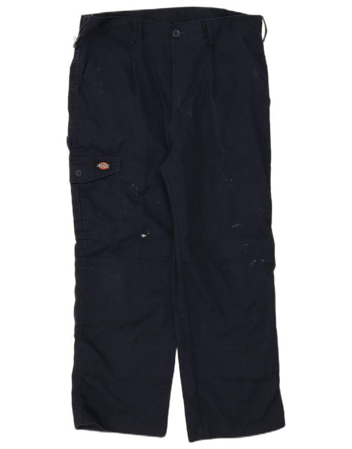 Dickies Straight Cargo bukser til mænd W34 L26 Marineblå polyester