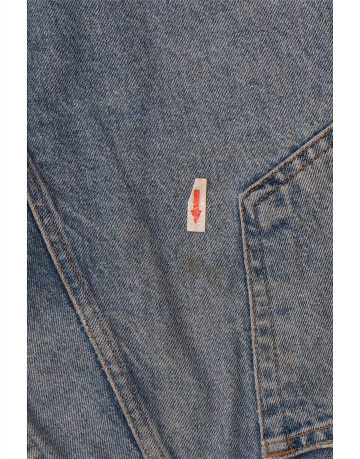 Zara Herre Distressed Tapered Jeans EU 46 XL W36 L29 Blå