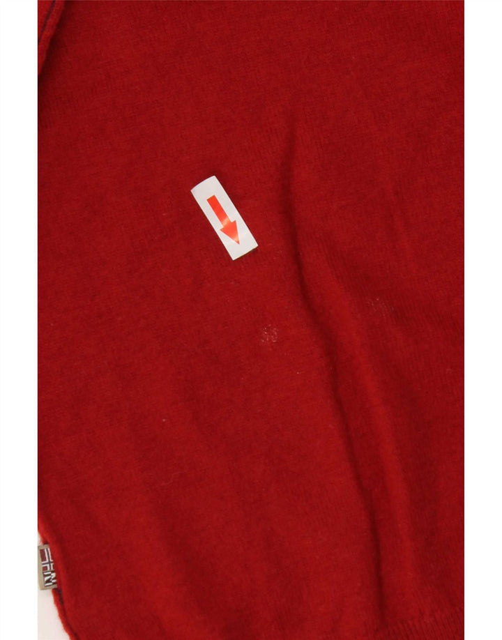Napapijri Herre Crew Neck Jumper Sweater Medium Rød Merinould