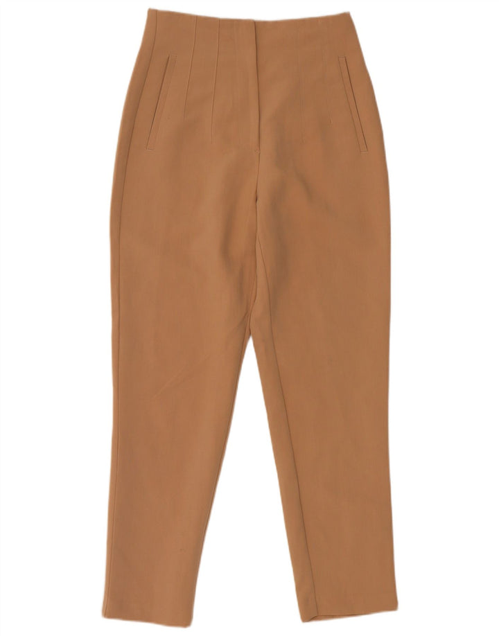 Zara koniske chinobukser til kvinder Small W26 L26 brun polyester