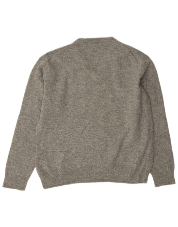 Gant Dame V-hals sweater UK 18 XL Grå Uld