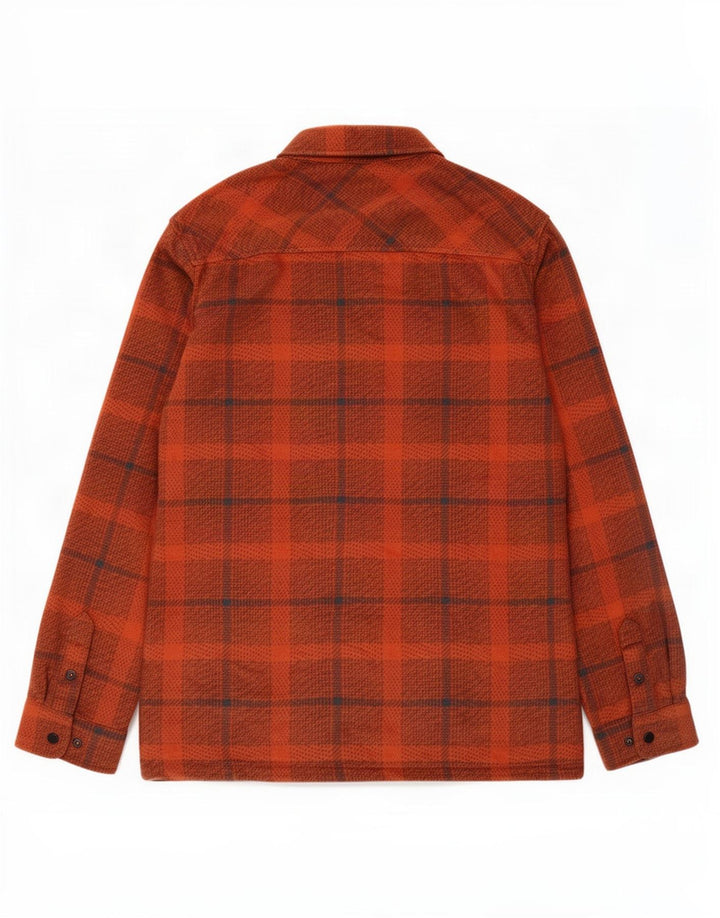 O'Neill herre fleeceskjorte stor orange ternet polyester