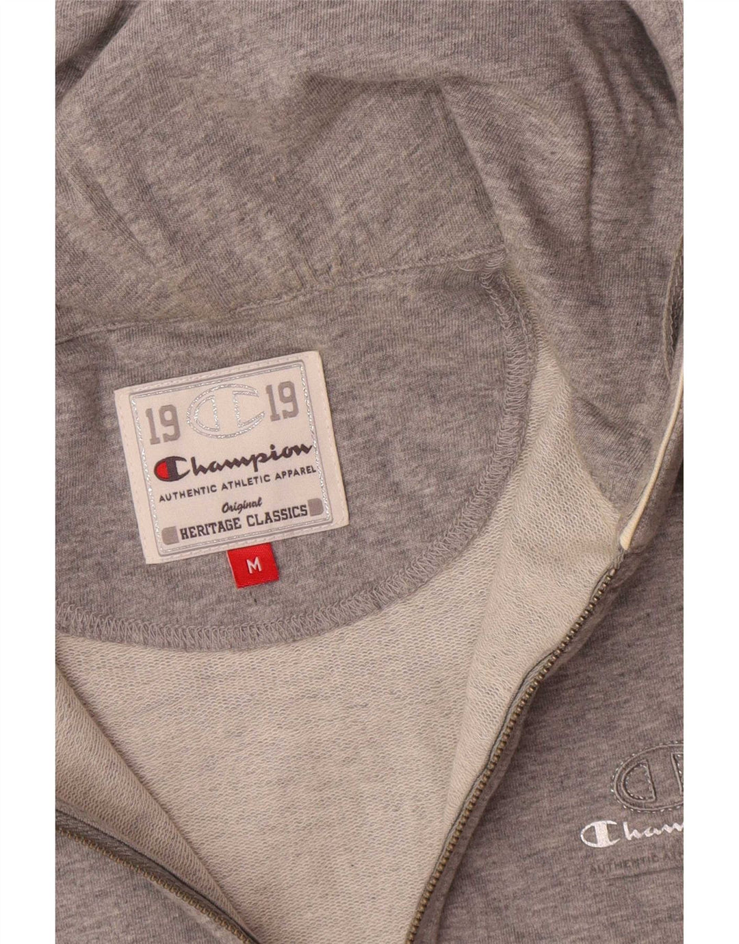 Champion Womens Heritage Classics Hættetrøje med lynlås UK 14 Medium Grey