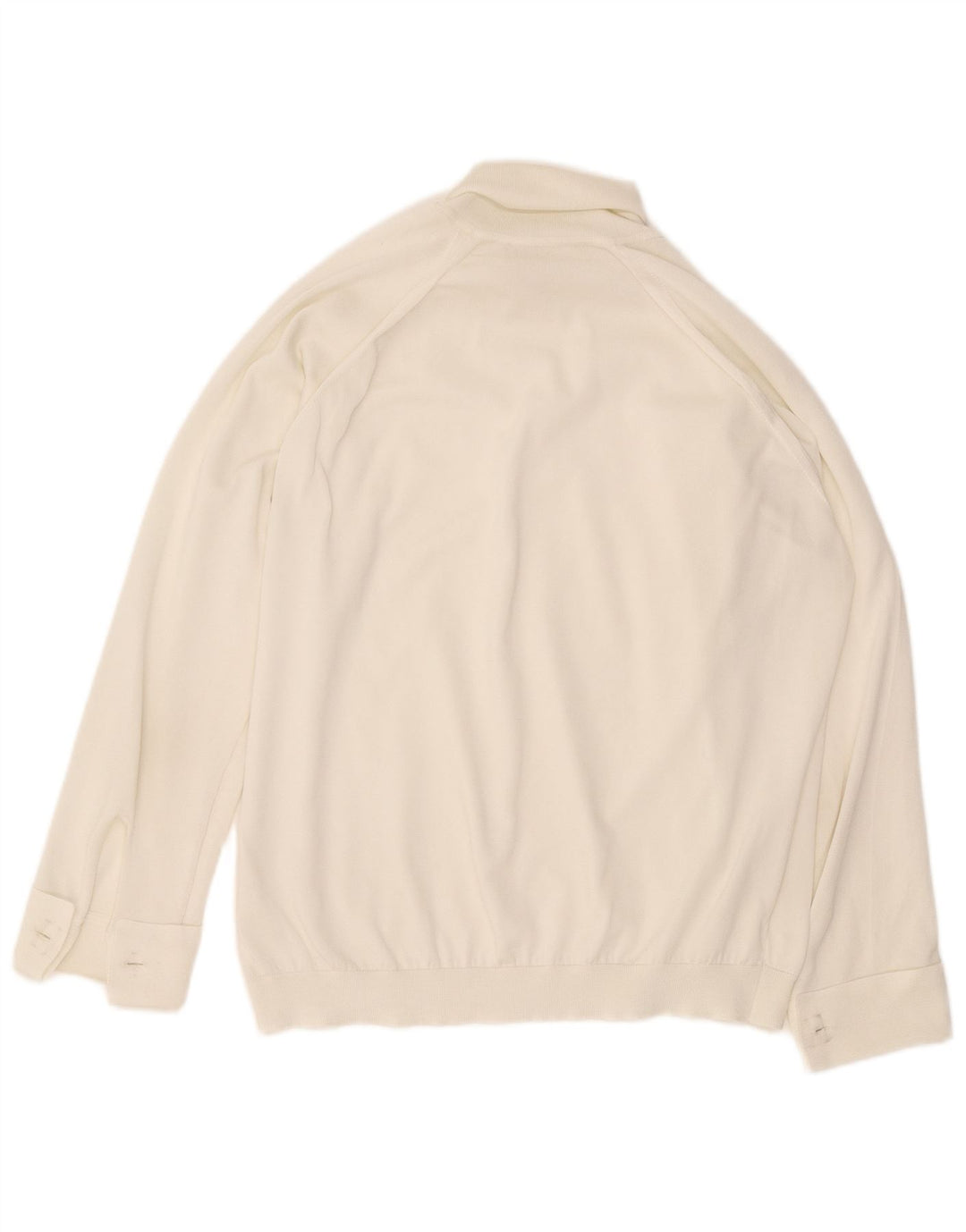 Vintage Dame Oversized Langærmet Bluse Top UK 16 Large White