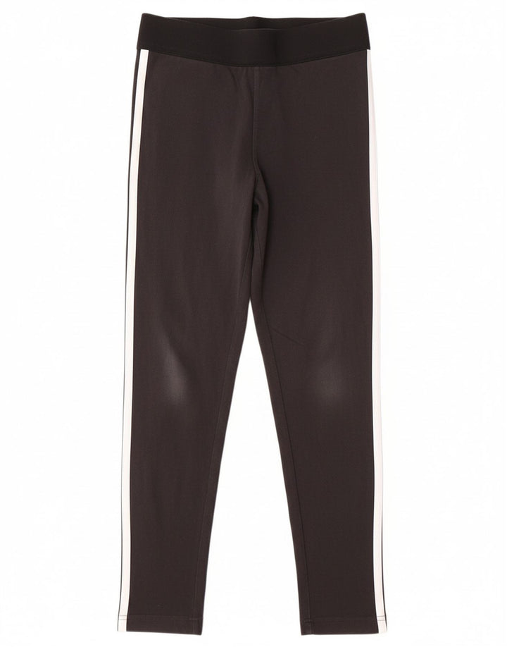 ADIDAS Womens Leggings UK 8/10 Small Black Cotton