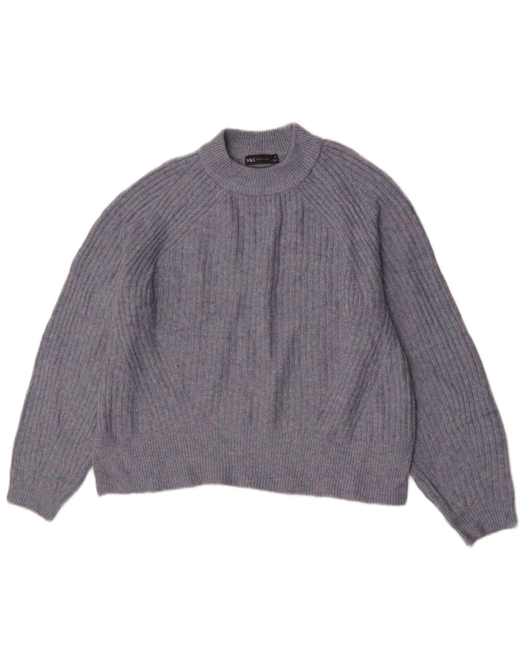 Marks & Spencer Dame sweater med rund hals DK 14 Medium Navy Blue