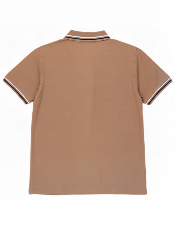 Lotto Herre Life's Polo Shirt Medium Brun Stribet Bomuld