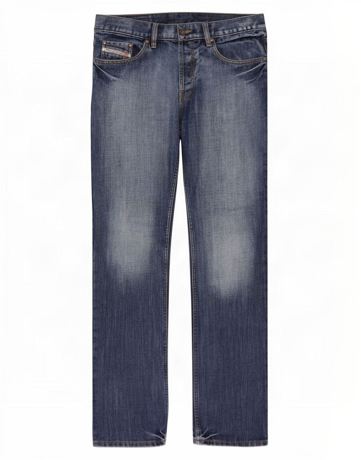 Diesel Straight Jeans til mænd W34 L34 Blå Bomuld