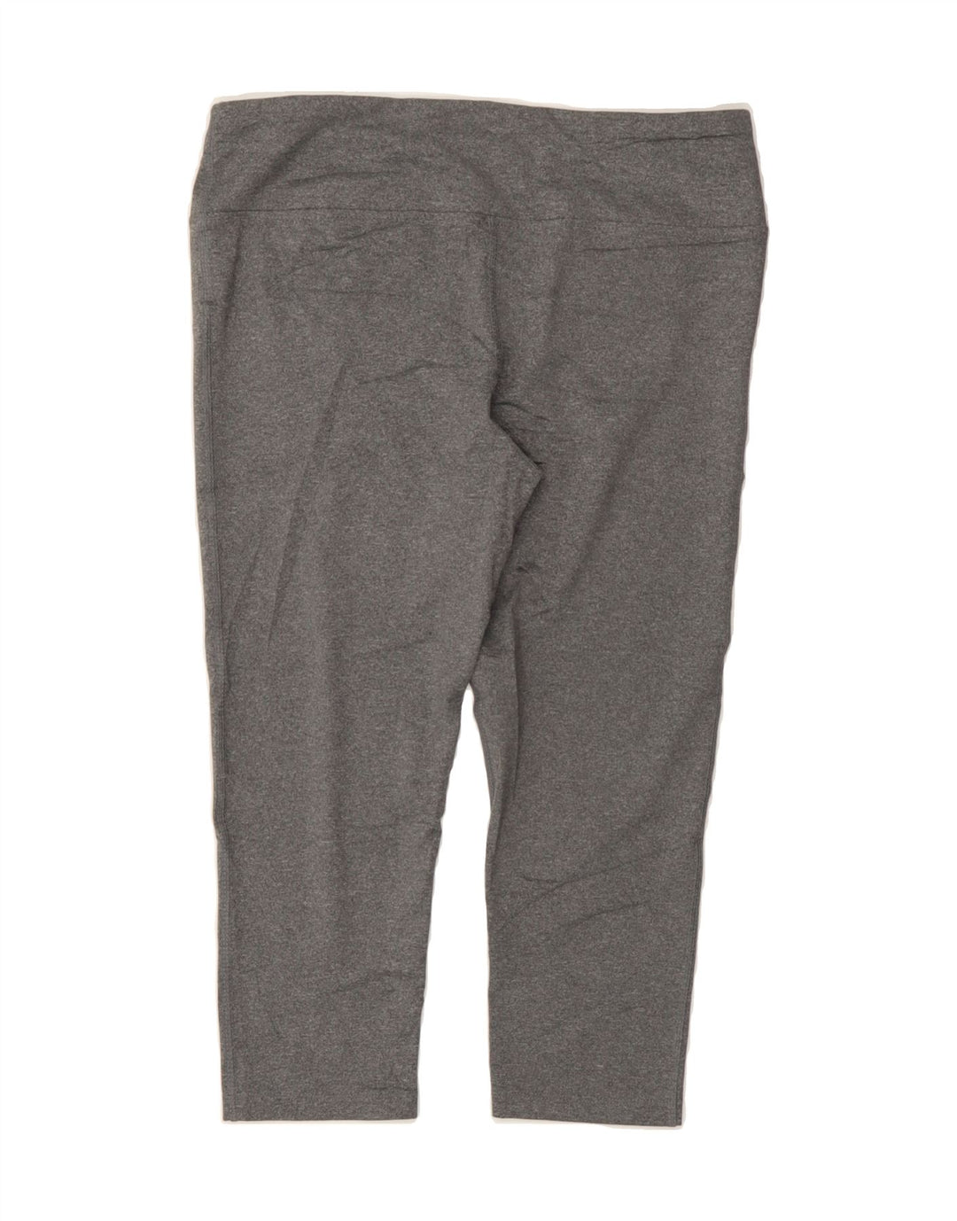 REEBOK Womens Capri Leggings UK 14 Large  Grey Polyester Vintage Reebok and Second-Hand Reebok from Messina Hembry 